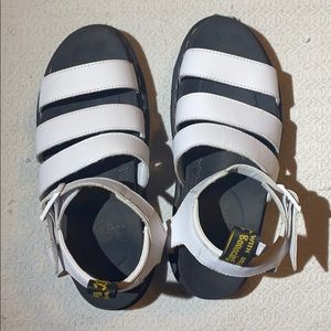 Dr. Martens White Vegan Leather Sandals Size 7